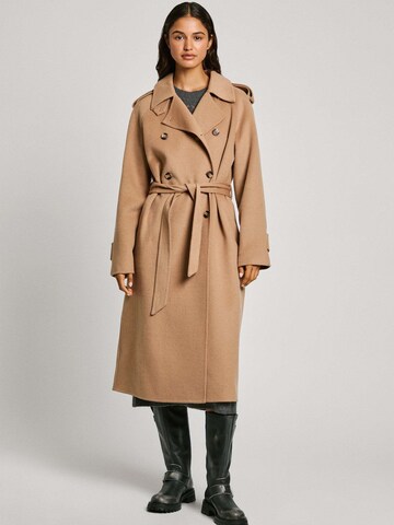 Pepe Jeans Between-seasons coat ' BLAKE ' in Brown: front