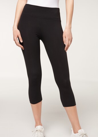 CALZEDONIA Skinny Leggings in Schwarz: Vorderseite