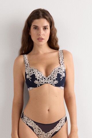 INTIMISSIMI Push-up Bra 'Gioia Pretty Flowers' in Blue