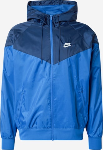 Veste mi-saison Nike Sportswear en bleu : devant