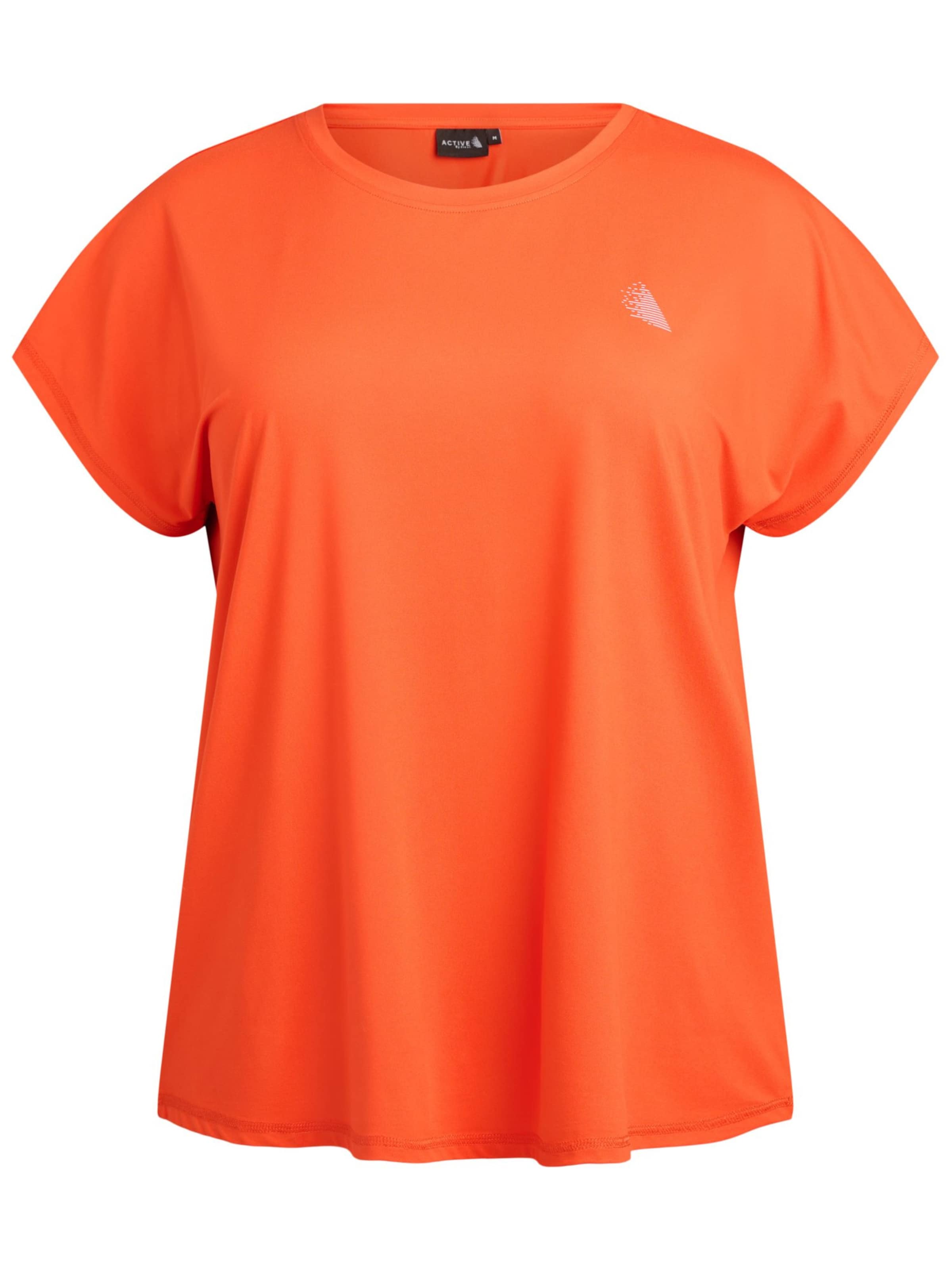 T-shirt fonctionnel Active by Zizzi en orange : devant
