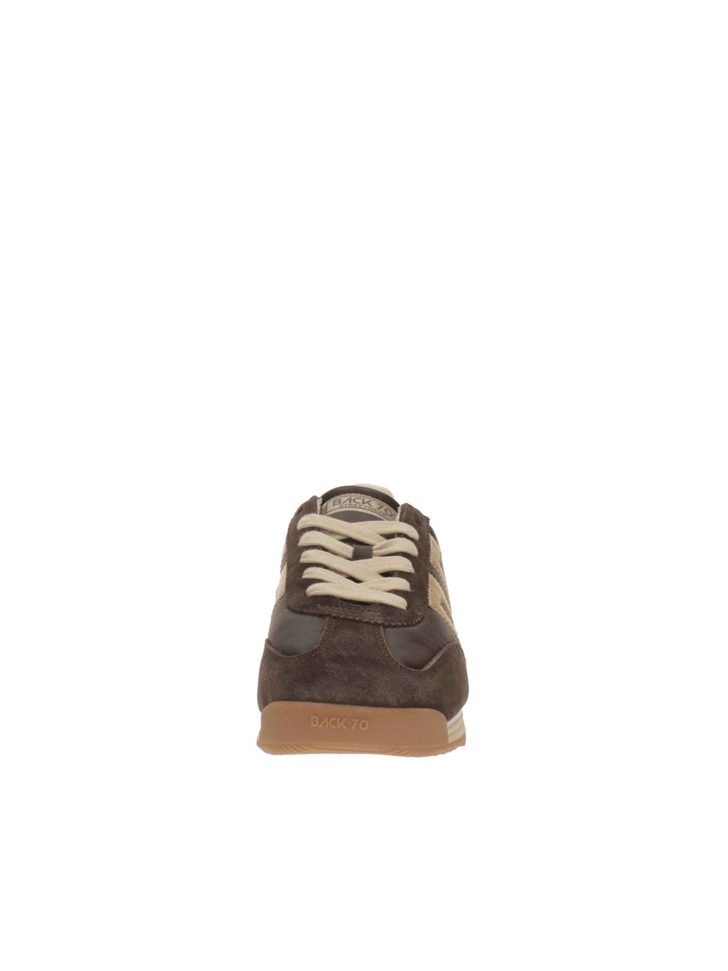 Sneaker bassa 'Back70 Sneakers Jogger N02 Spongy Nappa Coffee/Gold' di BACK 70 in marrone