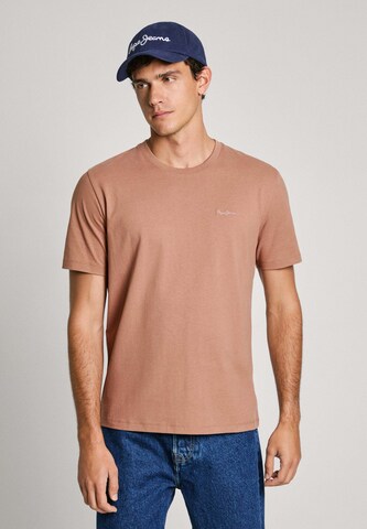 T-Shirt 'Connor' Pepe Jeans en marron : devant