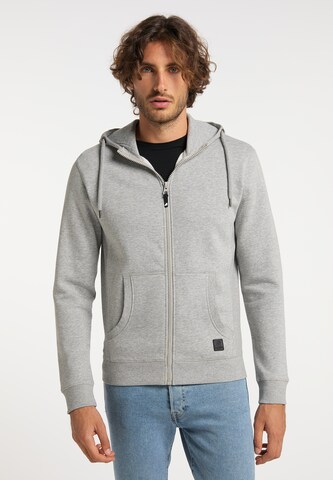 ALEKO Zip-Up Hoodie in Grey: front