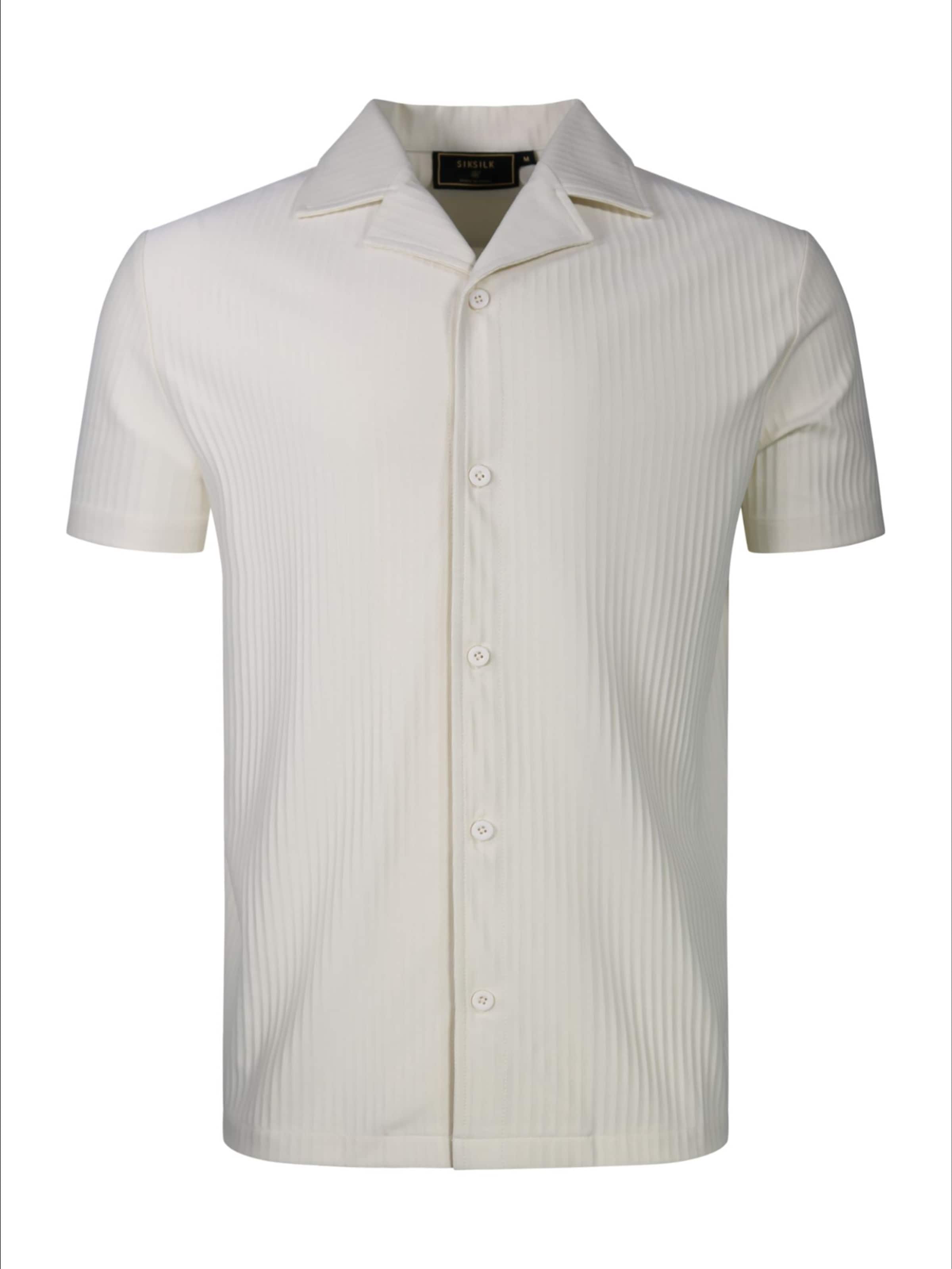 T-Shirt SikSilk en blanc : devant