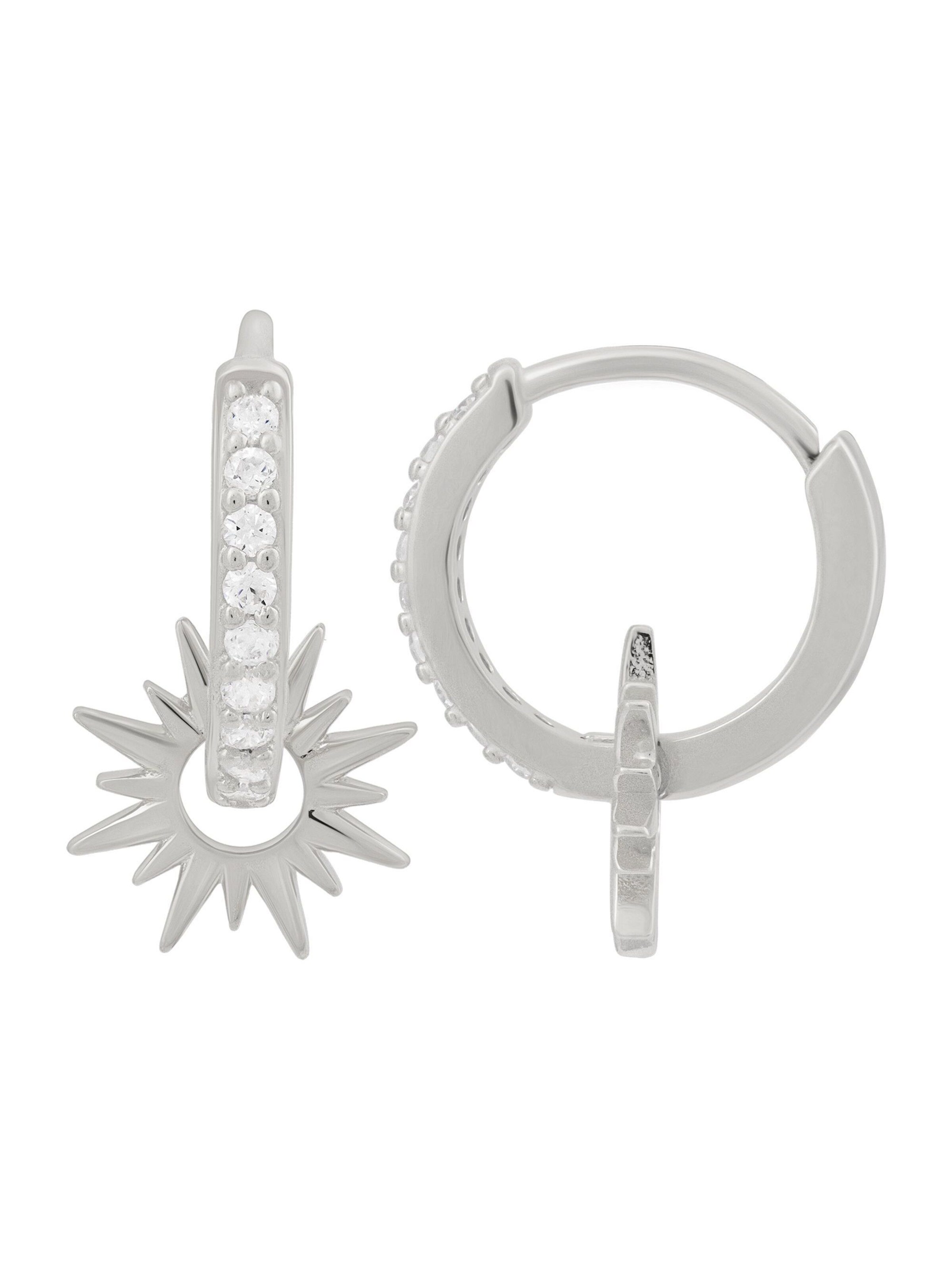 Boucles d'oreilles caï en blanc