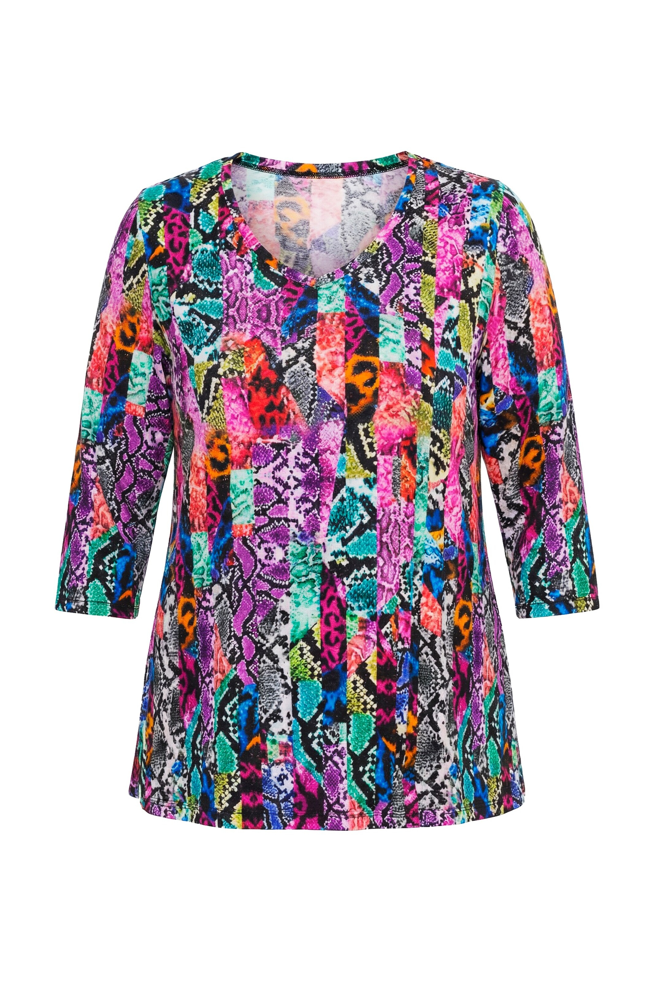 Ulla Popken Shirt in Gemengde kleuren: voorkant