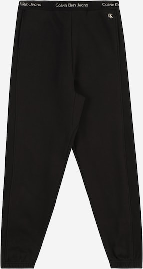 Pantaloni 'INTARSIA' Calvin Klein Jeans di colore nero / bianco, Visualizzazione prodotti