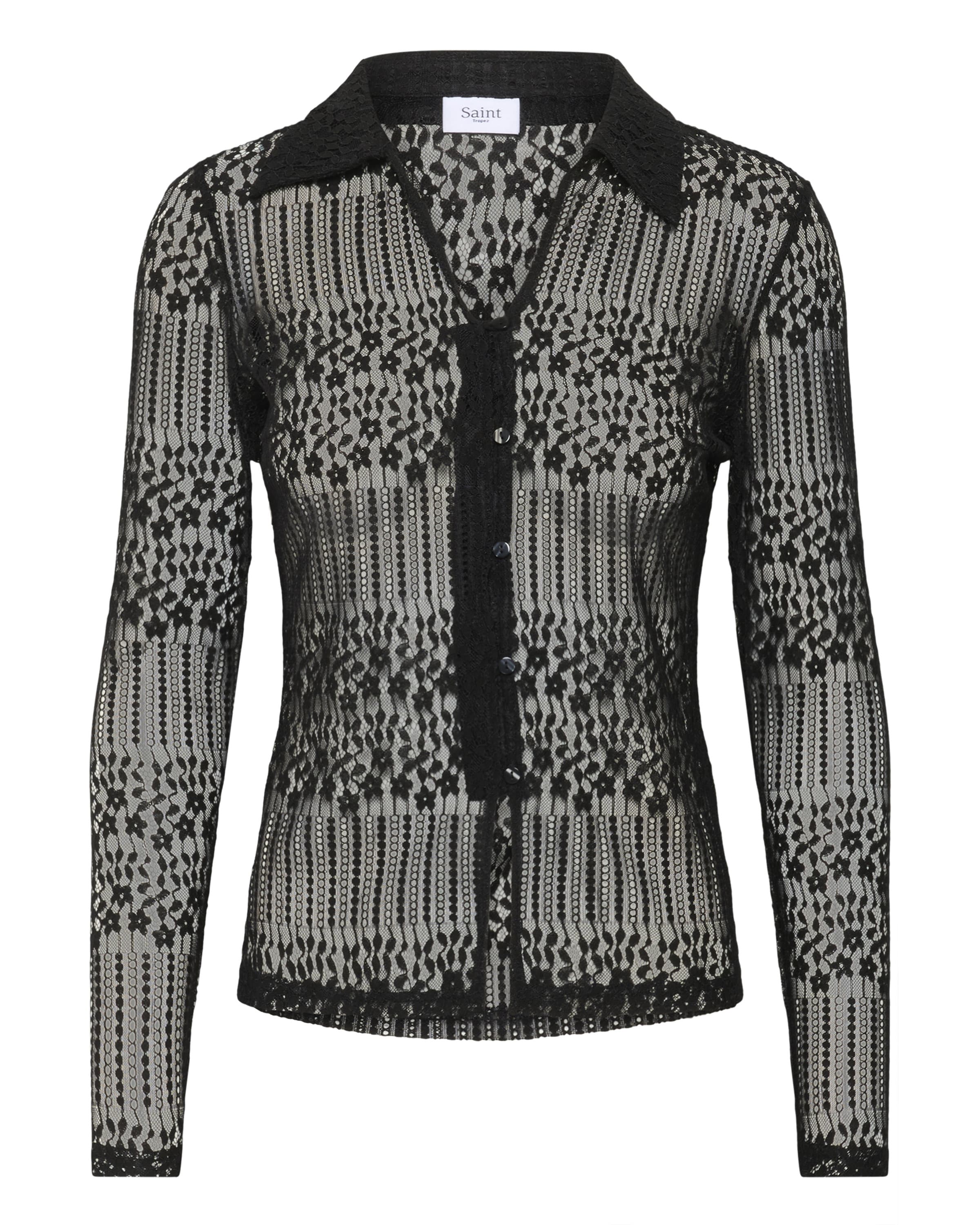 T-shirt SAINT TROPEZ en noir : devant