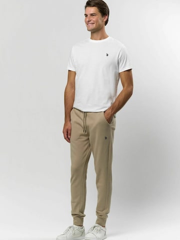 U.S. POLO ASSN. Tapered Bukser ' Terkel ' i beige