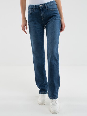 BIG STAR Slimfit Jeans 'Myrra' in Blauw: voorkant