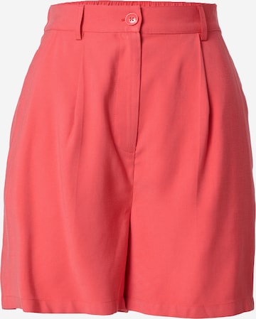 Guido Maria Kretschmer Women Regular Pleat-Front Pants 'Thora' in Red: front