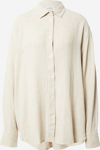 WEEKDAY Blus i beige: framsida