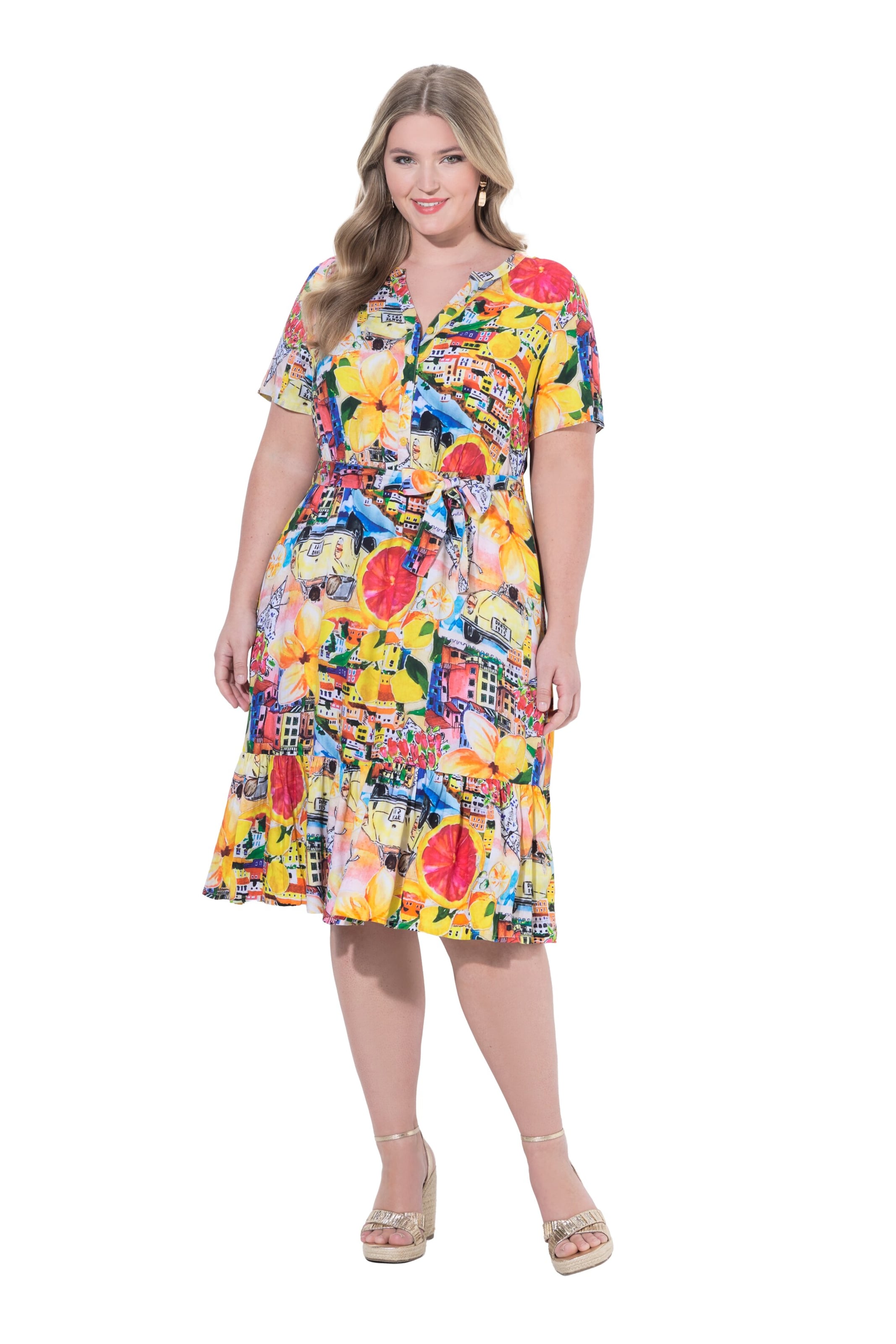 MIAMODA Jurk in Gemengde kleuren: voorkant