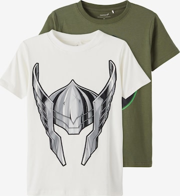 NAME IT Shirt 'JEFRY MARVEL' in Green: front