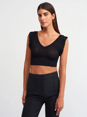 Dilvin Blouse 'Blusen' in Zwart: voorkant