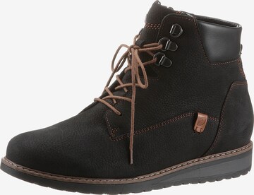 WALDLÄUFER Lace-Up Ankle Boots in Brown: front