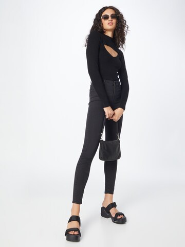 ONLY Skinny Jeansy 'MILA-IRIS' w kolorze czarny