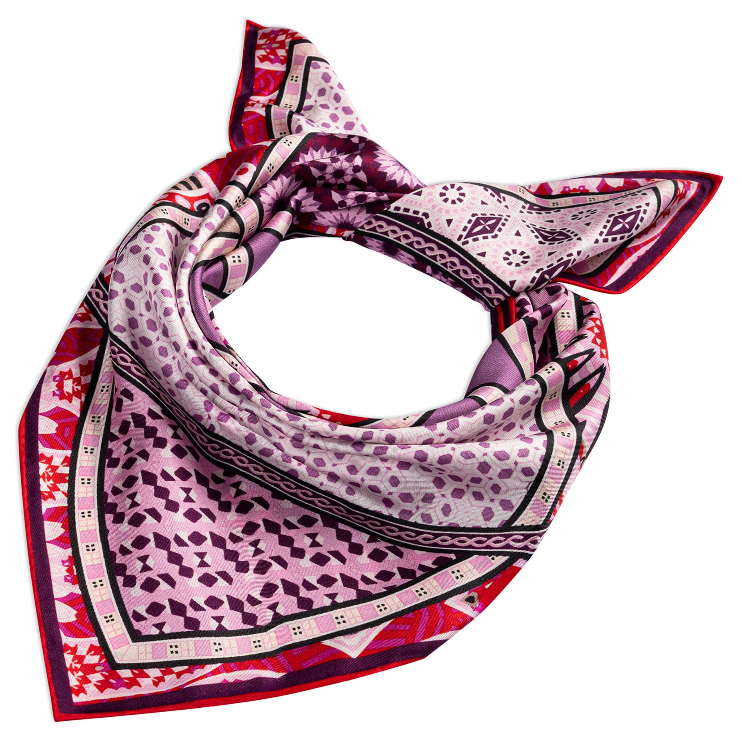 Foulard 'Kaleidoskope Nicky' di Roeckl in rosso