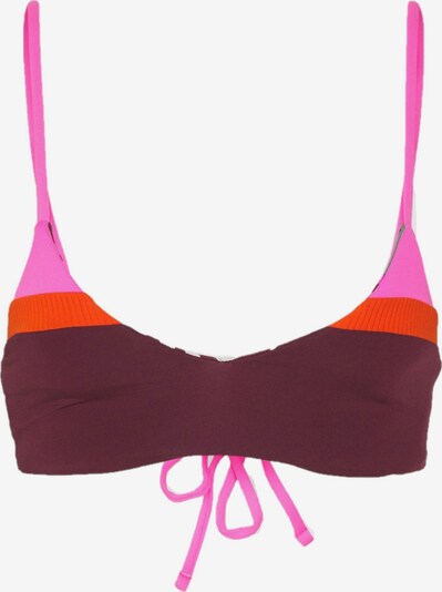 Maaji Bikinitop ' Vintage Grape ' in grün / dunkellila / pink / weiß, Produktansicht