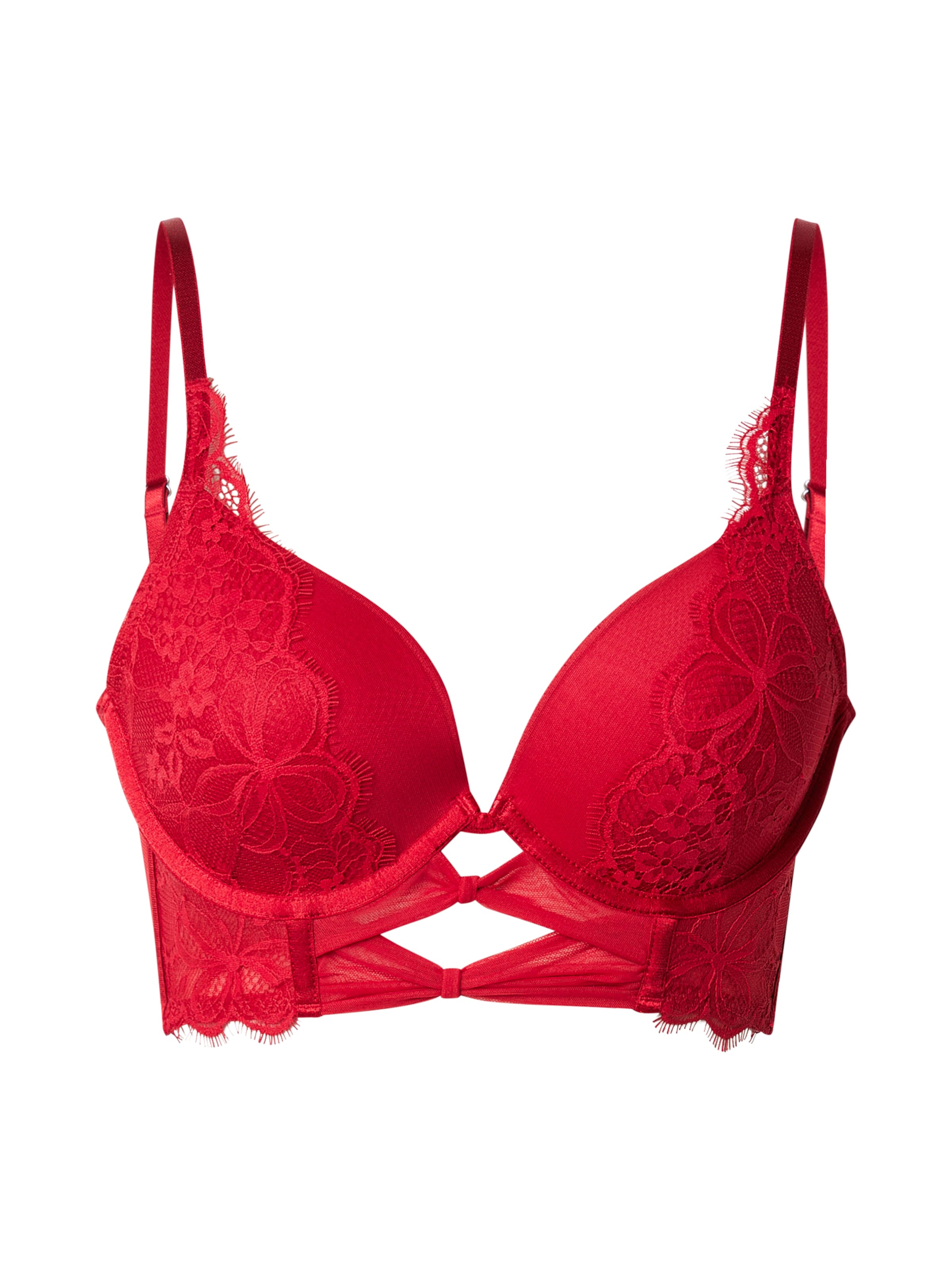 Hunkemöller T-Shirt Rintaliivi 'Marianna' värissä punainen: etupuoli