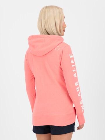 alife & kickin - Sudadera con cremallera 'Jessy' en naranja