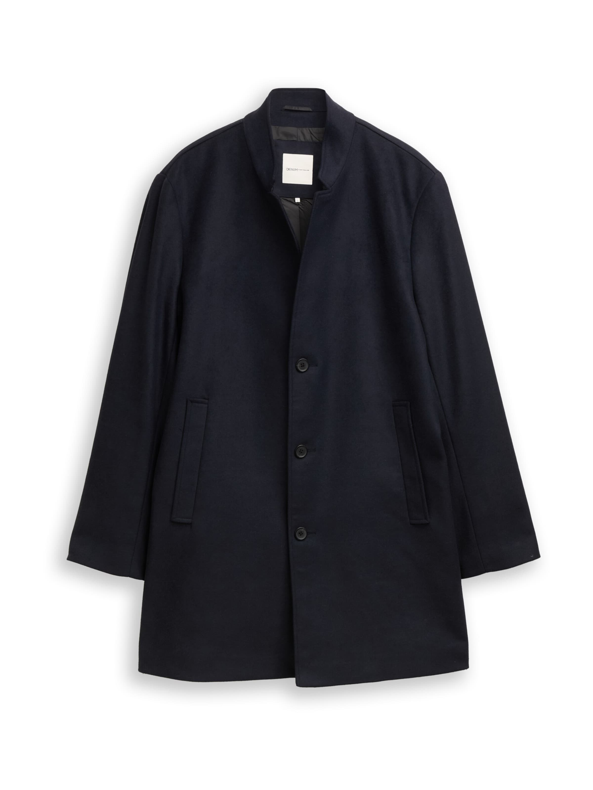 TOM TAILOR DENIM Between-Seasons Coat in Blue: front