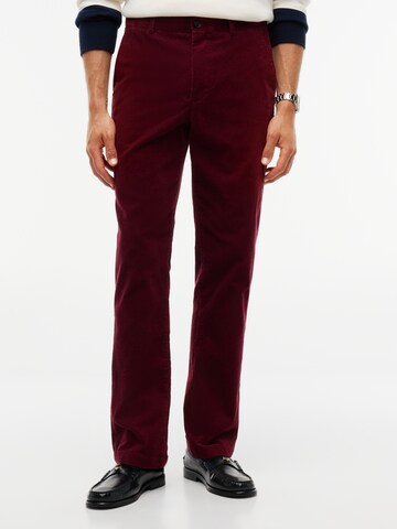 TOMMY HILFIGER Slimfit Hose 'Denton' in Rot: Vorderseite