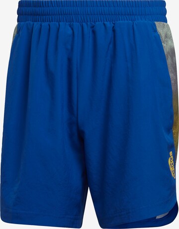 ADIDAS SPORTSWEAR Regular Workout Pants in Blue: front