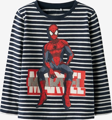 NAME IT Shirt 'NMMODYS SPIDER' in Blauw: voorkant