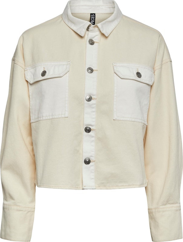 PIECES Jacke 'KAJA' in Beige Champagner PIECES Jacke 'KAJA' in Beige Champagner