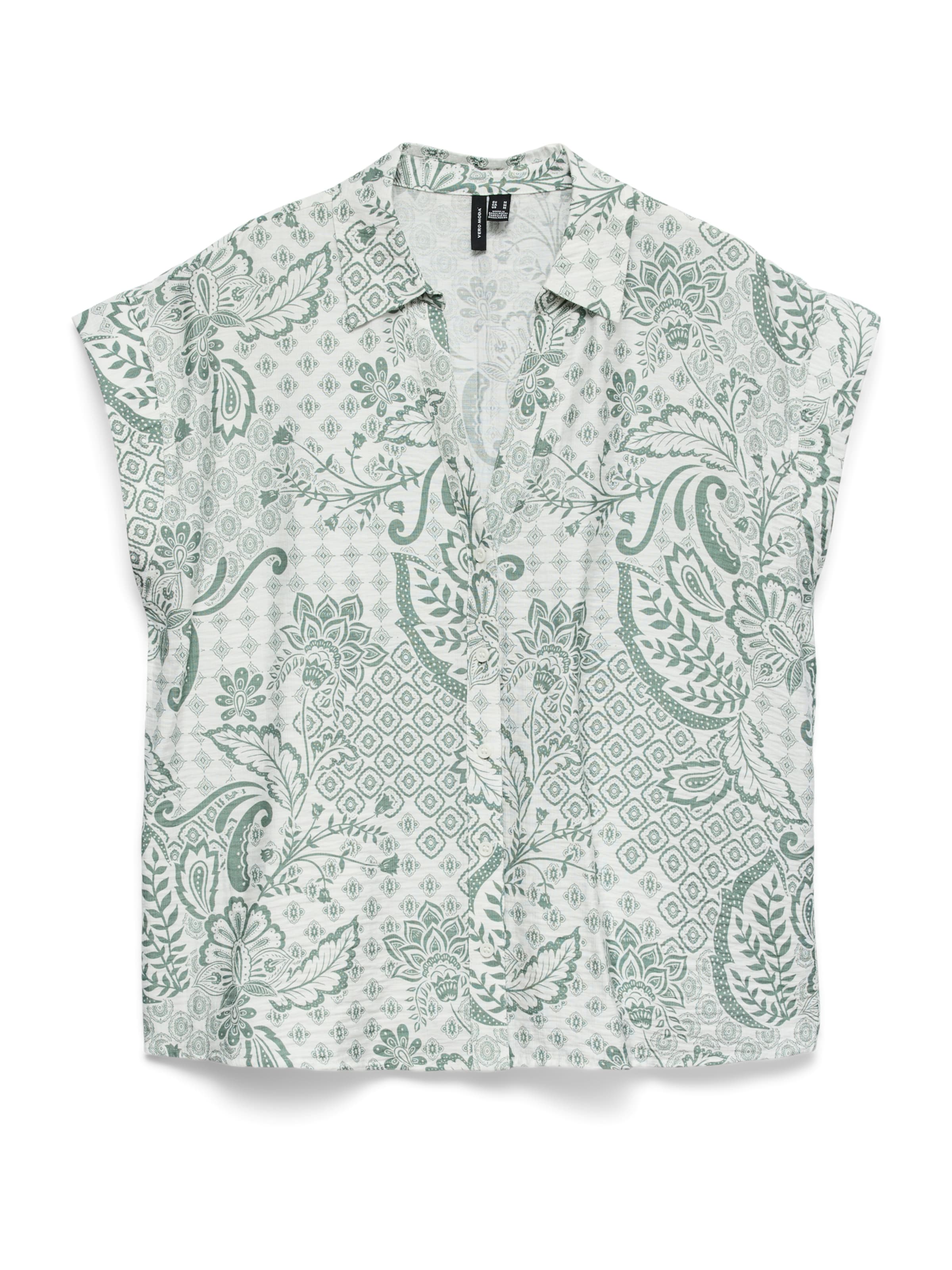 VERO MODA - Blusa 'VMCILLE HILDA' em verde: frente