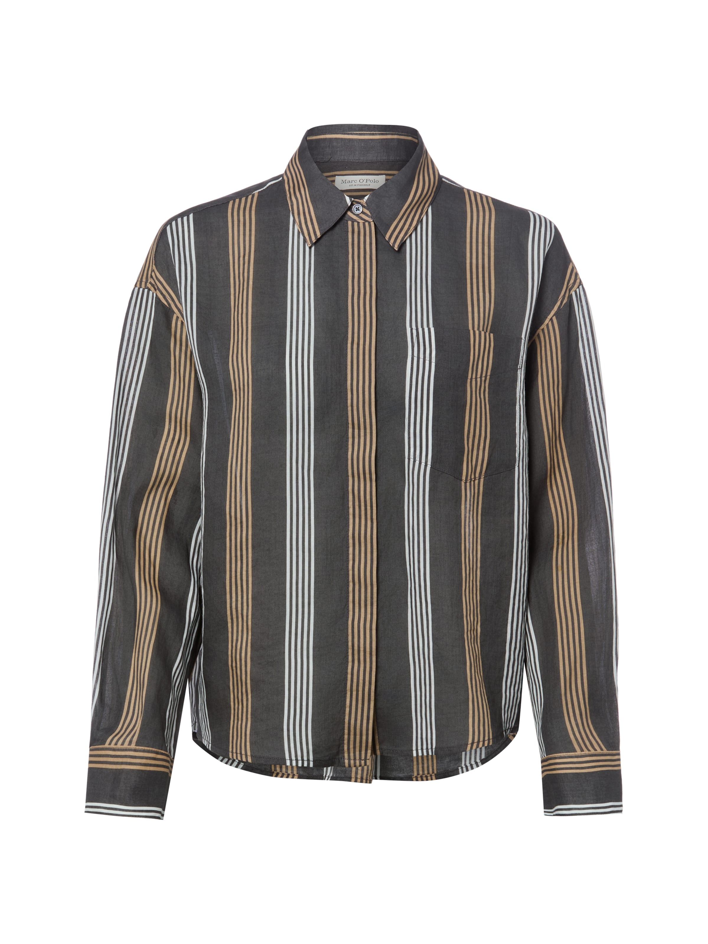 Marc O'Polo Bluse in Grau: Vorderseite