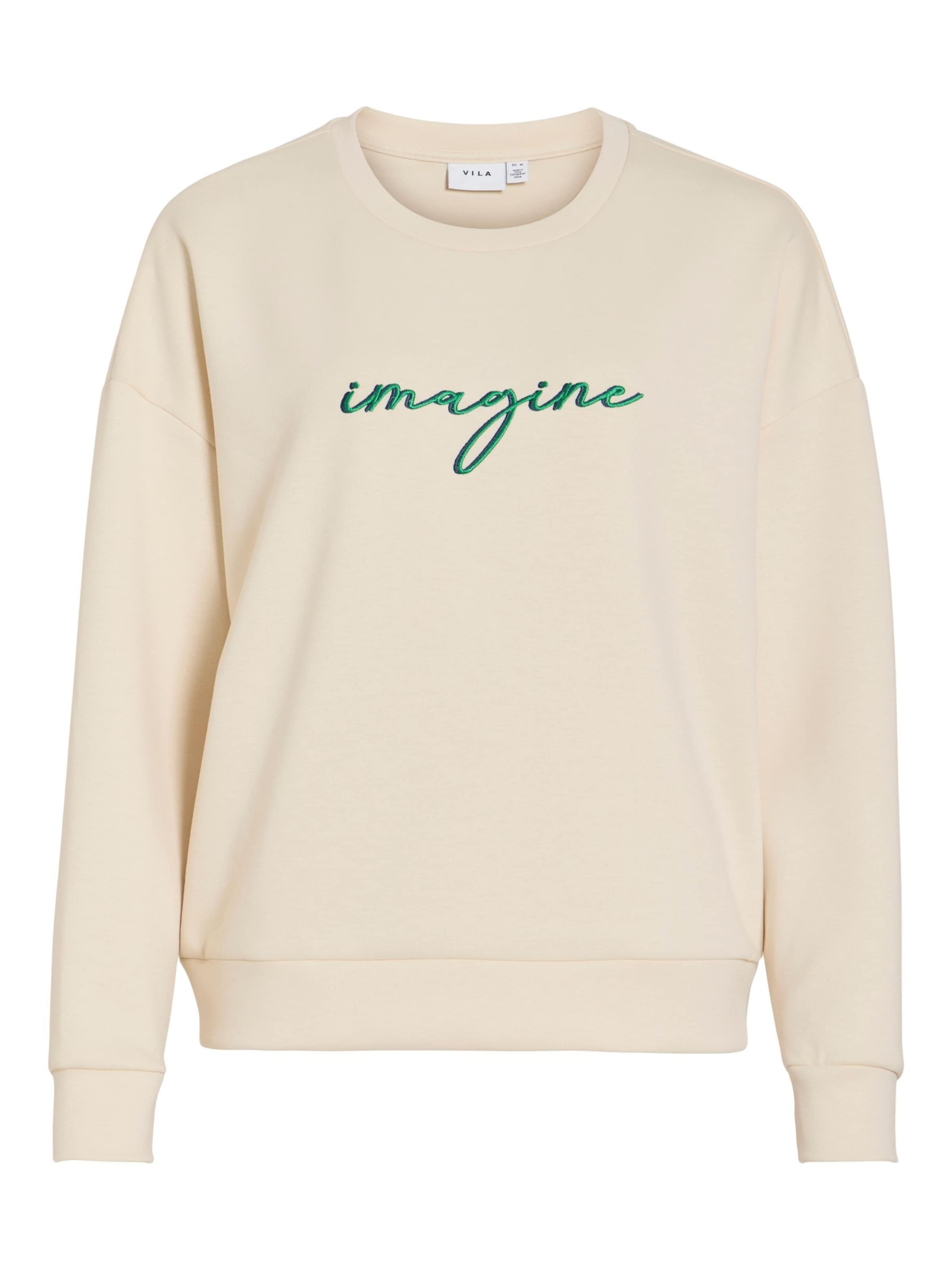 VILA Sweatshirt 'VISIFFI' i beige: forside