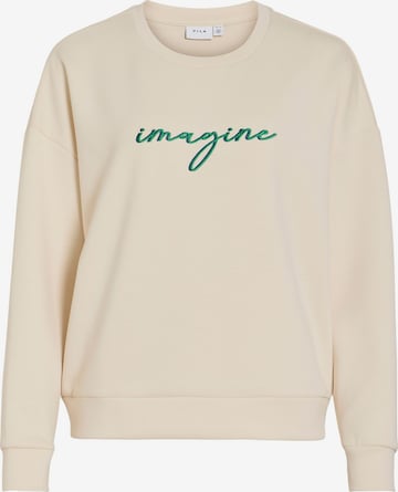 Felpa 'VISIFFI' di VILA in beige: frontale