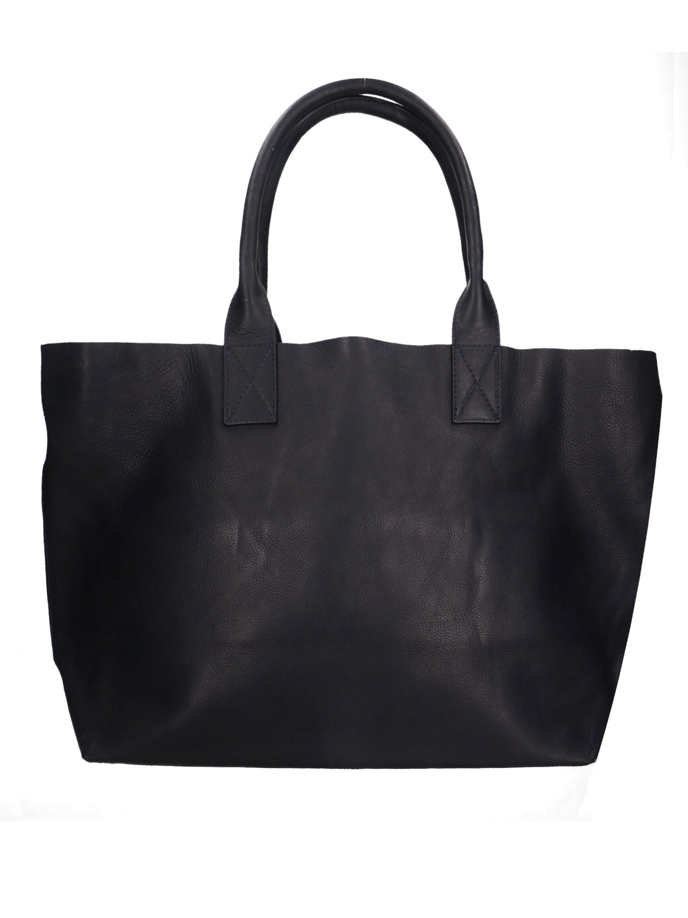 Shopper 'Borsa Shopper Donna Pelle Vacchetta Nera - Manico in Pelle' di Chiara Ferretti in blu: frontale