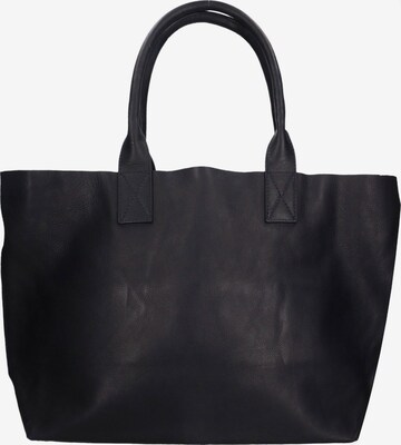 Shopper 'Borsa Shopper Donna Pelle Vacchetta Nera - Manico in Pelle' di Chiara Ferretti in blu: frontale