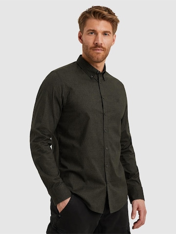 PME Legend Regular fit Overhemd 'Shirt with allover print' in Groen