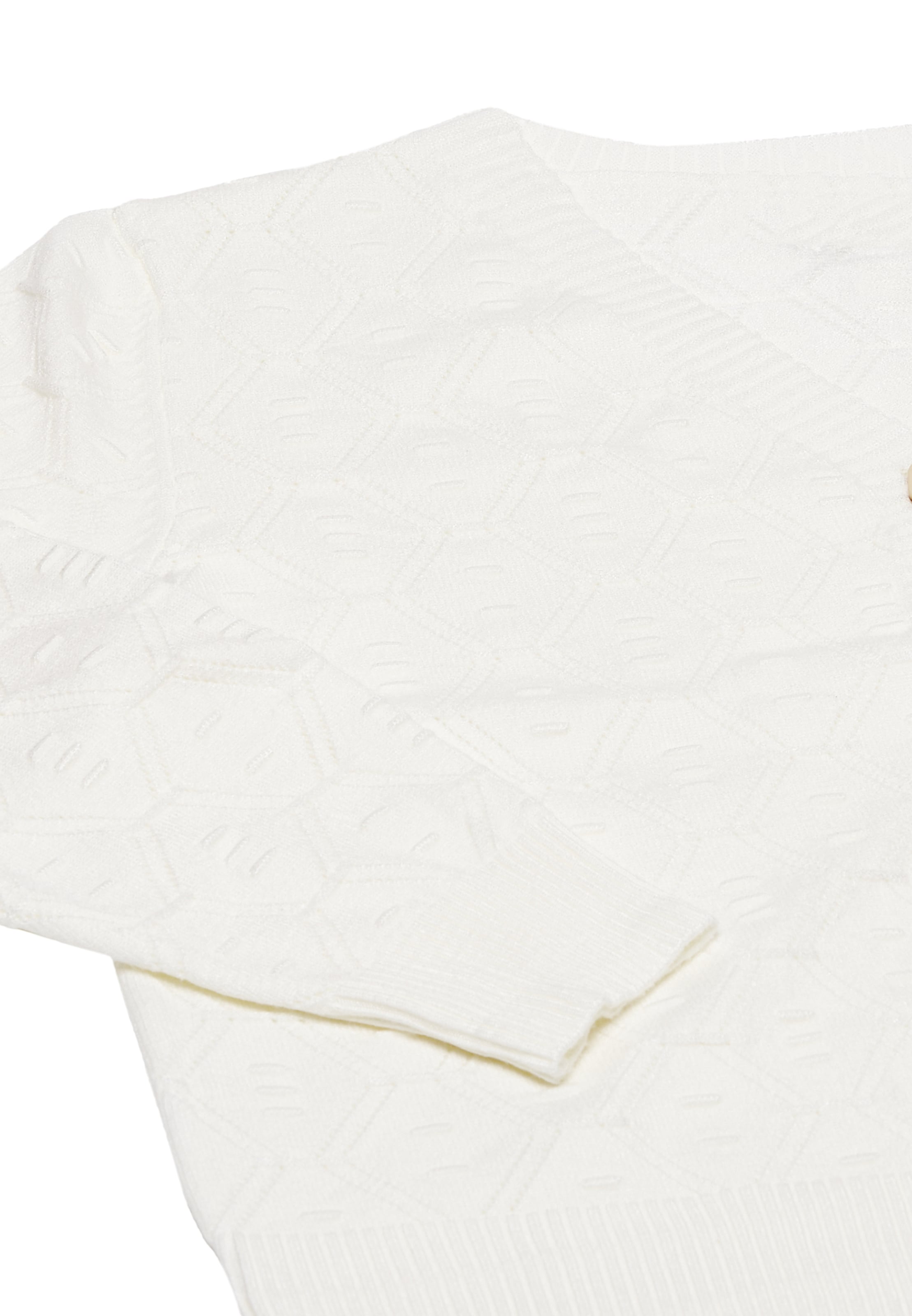 ALARY Strickjacke in Weiß