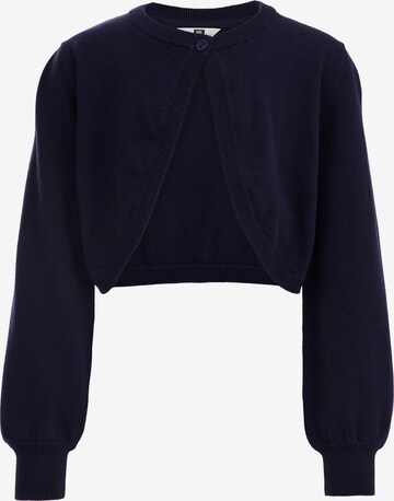 WE Fashion Knit cardigan in Blue: front