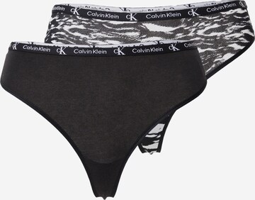 Calvin Klein Underwear Stringid, värv must: eest vaates