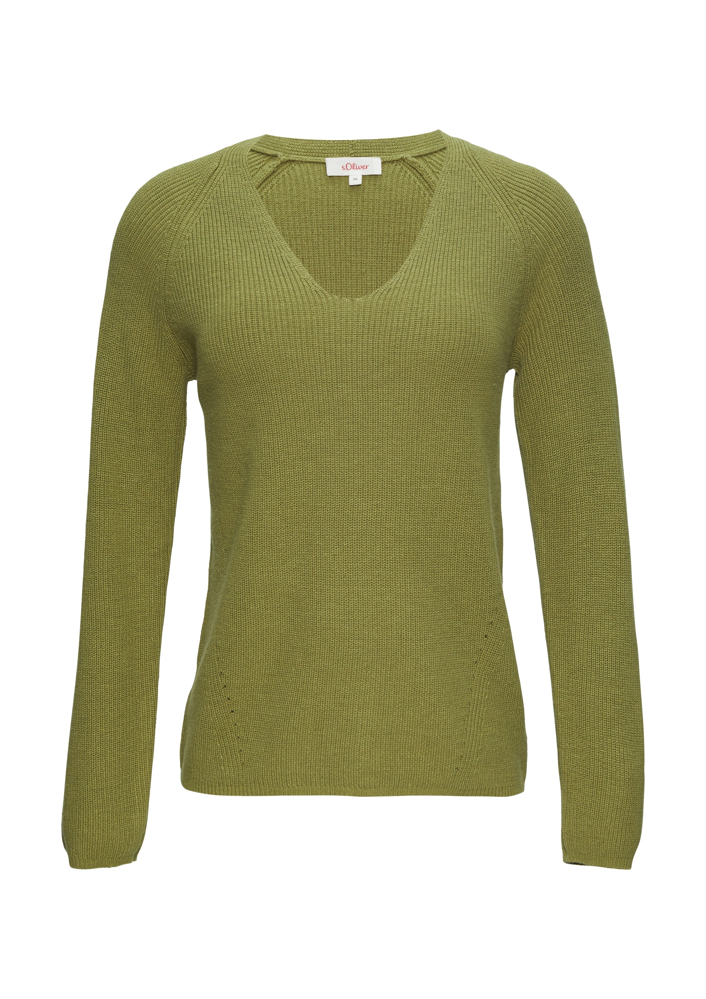 s.Oliver Pullover in Grün: Vorderseite