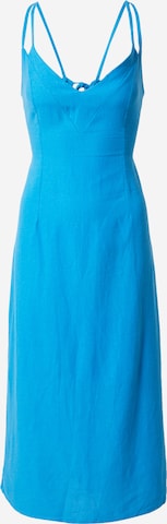 Rochie de vară de la Laagam pe albastru: față