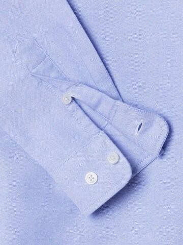 Hackett London Regular Fit Hemd 'Ess' in Blau