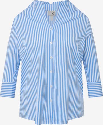 Camicia da donna di Ulla Popken in blu: frontale