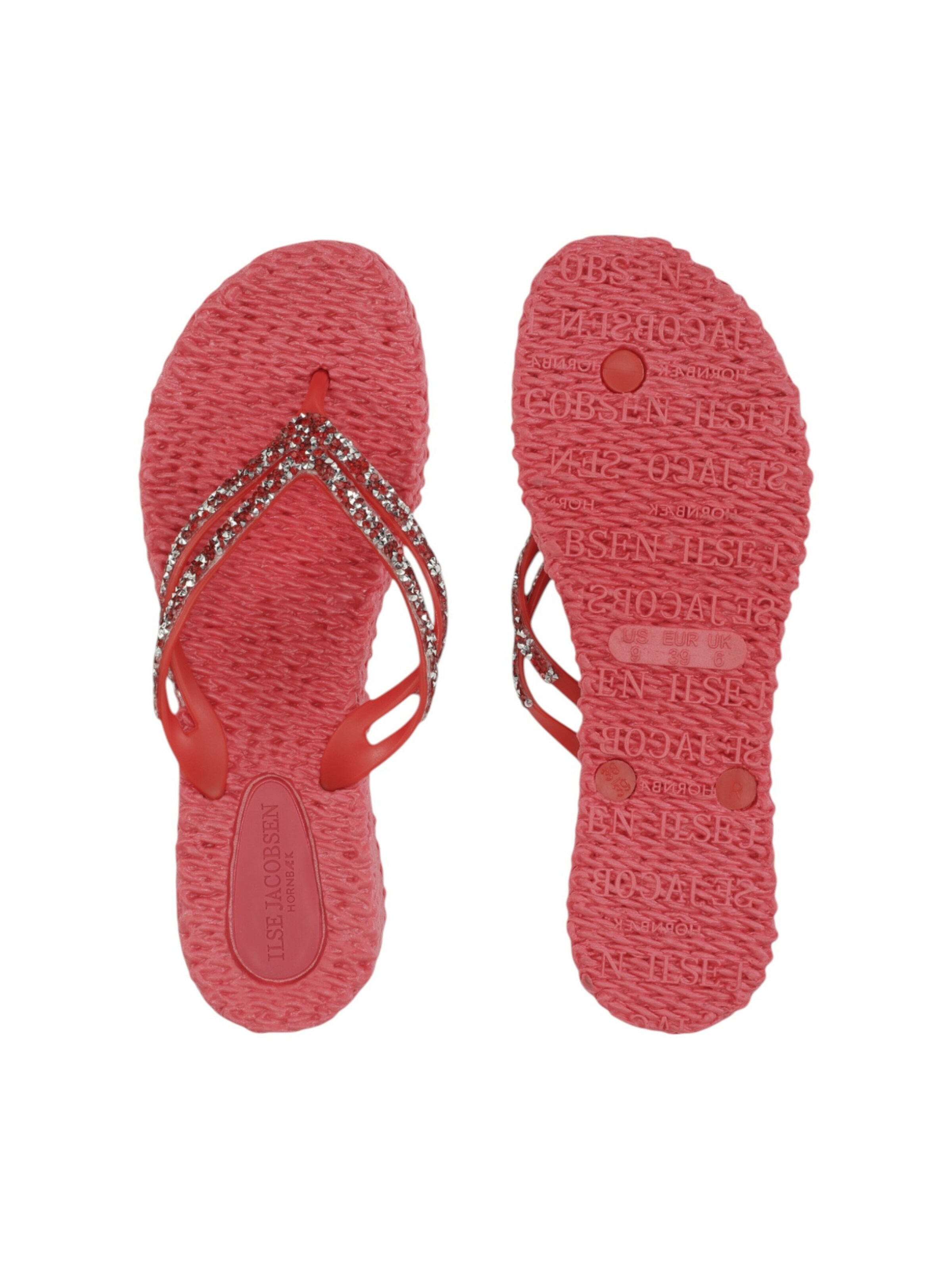 ILSE JACOBSEN T-Bar Sandals 'Cheerful08M' in Pink