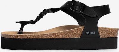 Bayton T-bar sandals 'Badajoz' in Brown / Dark grey / Black, Item view