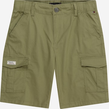 TOMMY HILFIGER - regular Pantalón en verde: frente