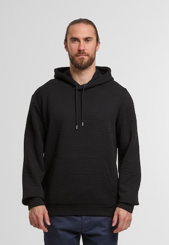 INDICODE JEANS Sweatshirt 'Huntsville' in Schwarz: Vorderseite