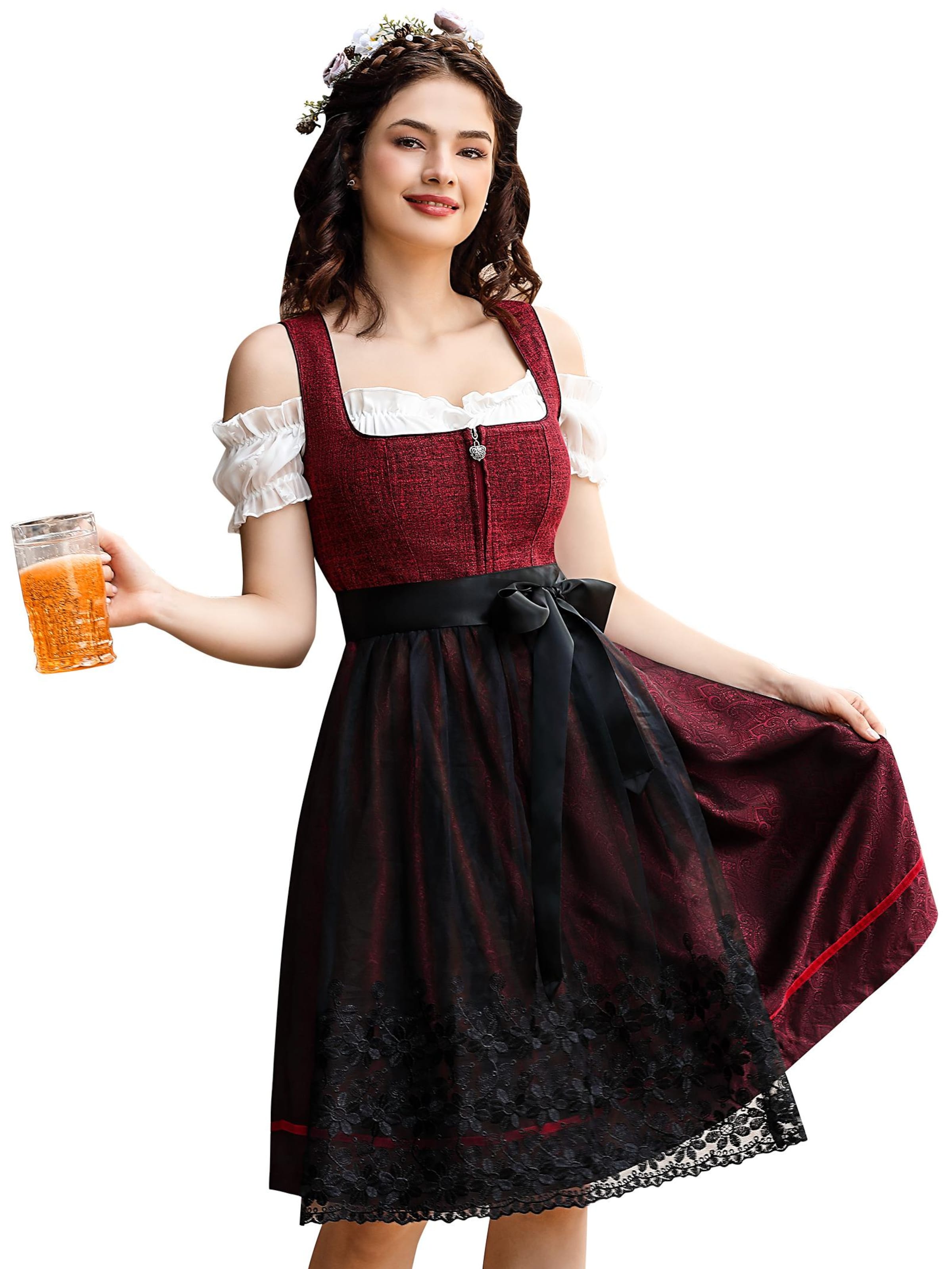 Yesfashion Dirndl in Red: front
